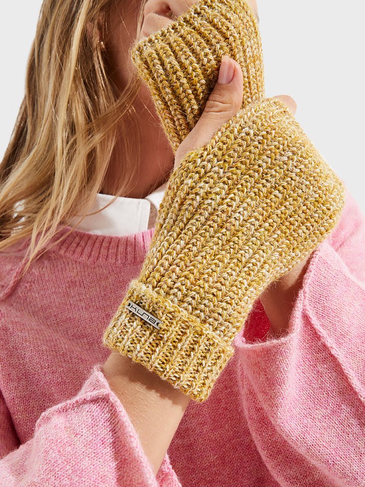 Guantes Ubicate Gloves De Baby Alpaca Color Amarillo