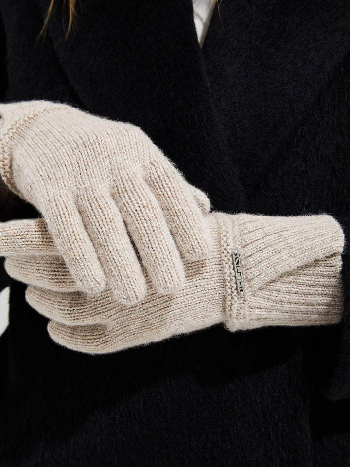 Guantes Yrma De Baby Alpaca Color Beige