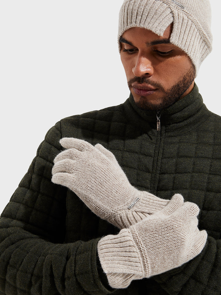 Guantes Yrma De Baby Alpaca Color Beige