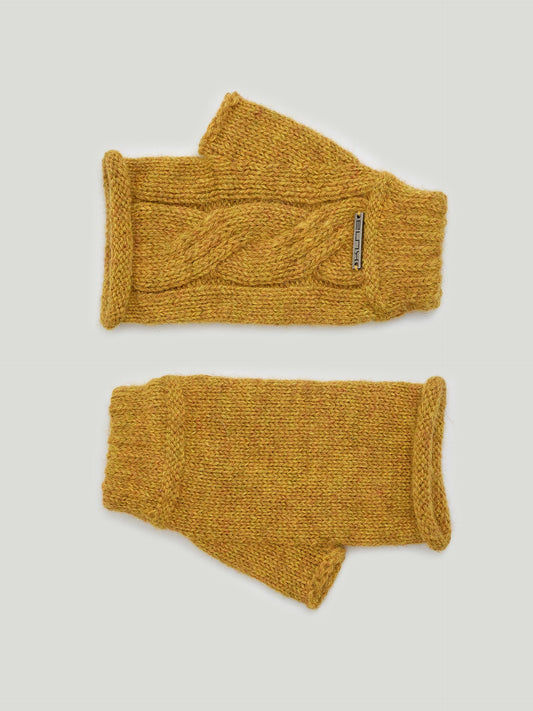 Guantes Rita De Baby Alpaca Color Amarillo