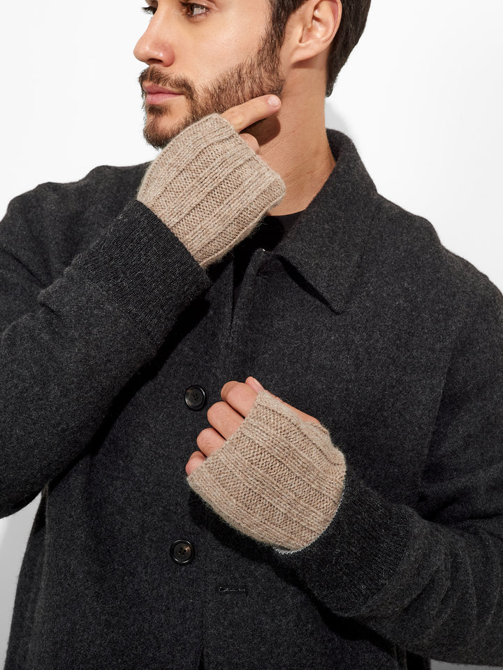 Guantes Zephir De Baby Alpaca Color Marron