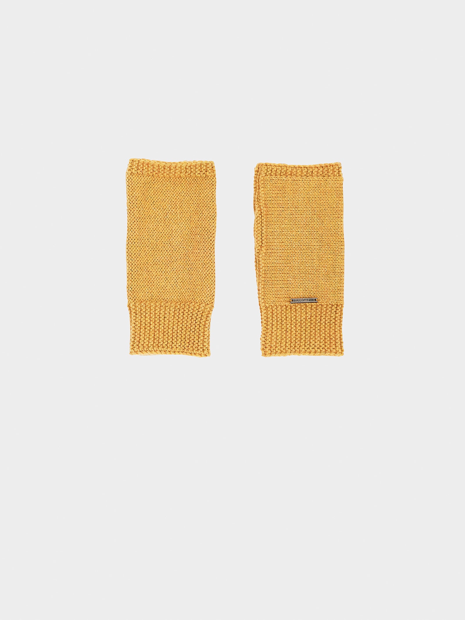 Sapphire Yellow Baby Alpaca Gloves