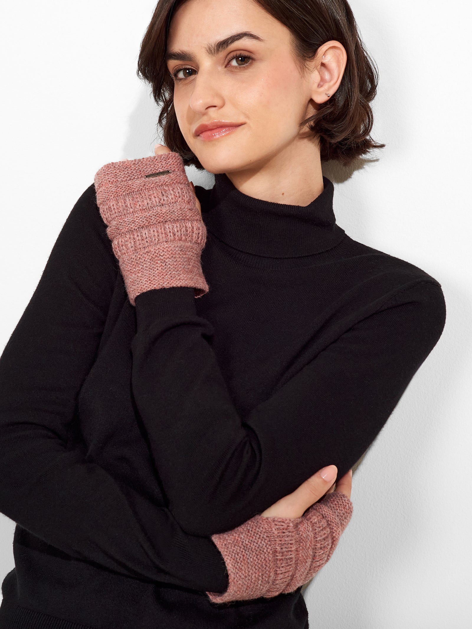 Pink Baby Alpaca Zada Gloves