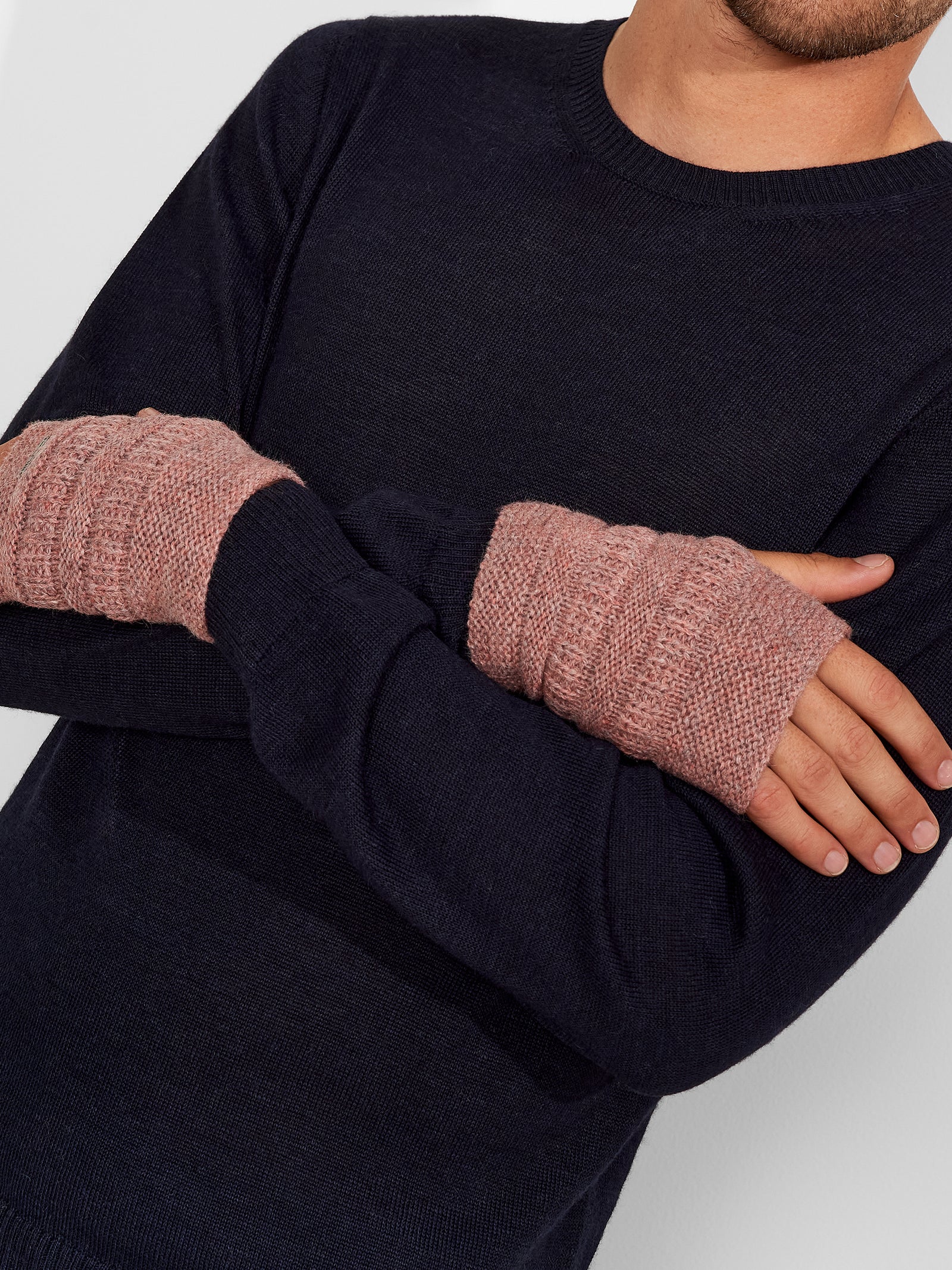 Pink Baby Alpaca Zada Gloves