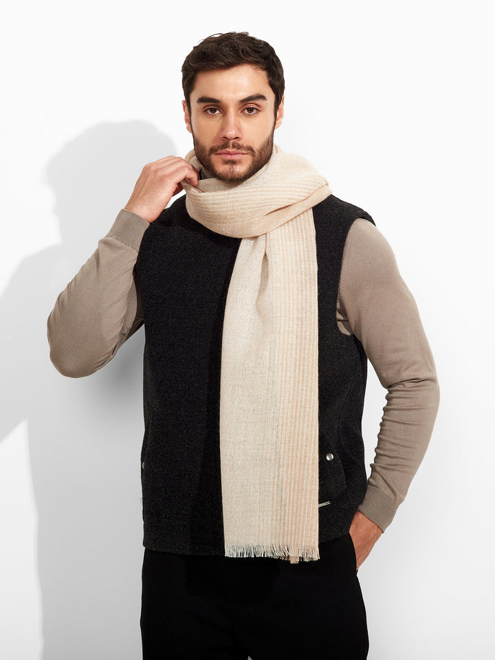 Estola Pesca De Baby Alpaca Color Beige