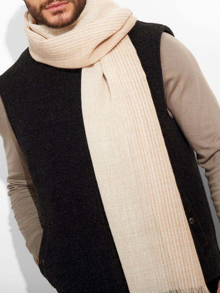 Estola Pesca De Baby Alpaca Color Beige