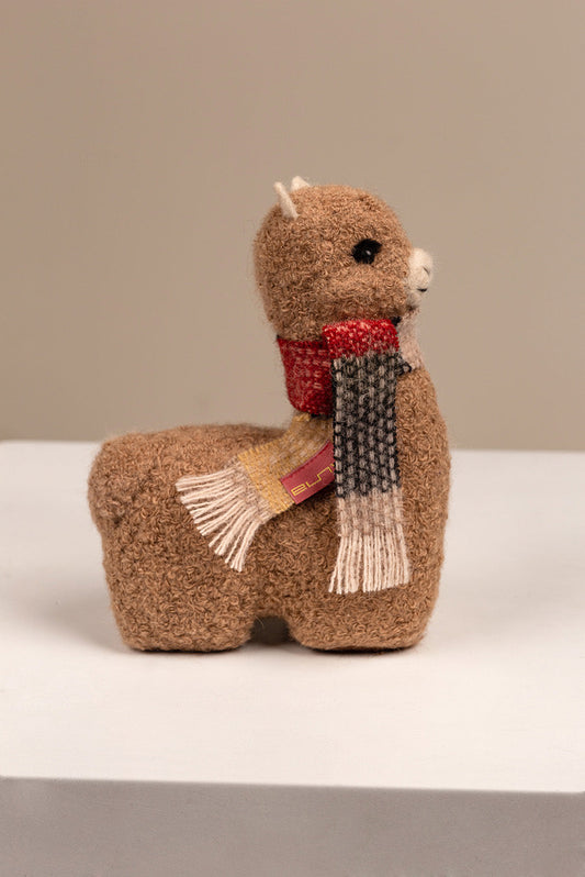 Peluche Qoni Grande De Baby Alpaca Color Vicuna