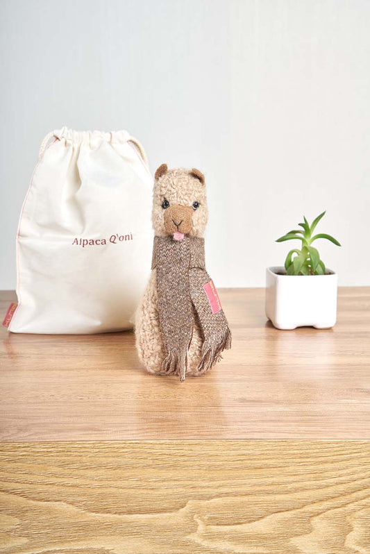 Peluche Qoni Grande De Baby Alpaca Color Beige