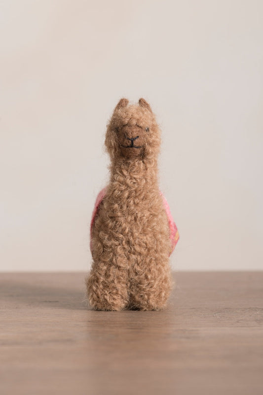 Peluche Qoni Mediana De Baby Alpaca Color Vicuna