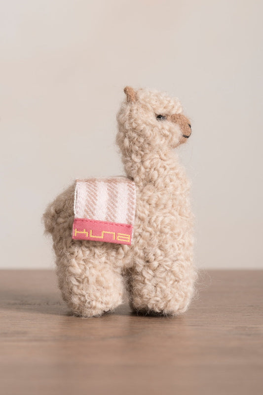 Peluche Qoni Mediana De Baby Alpaca Color Beige
