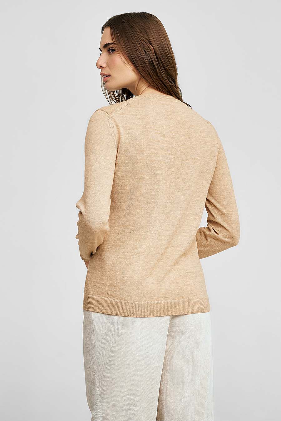 Suéter Alexia De Baby Alpaca Color Beige