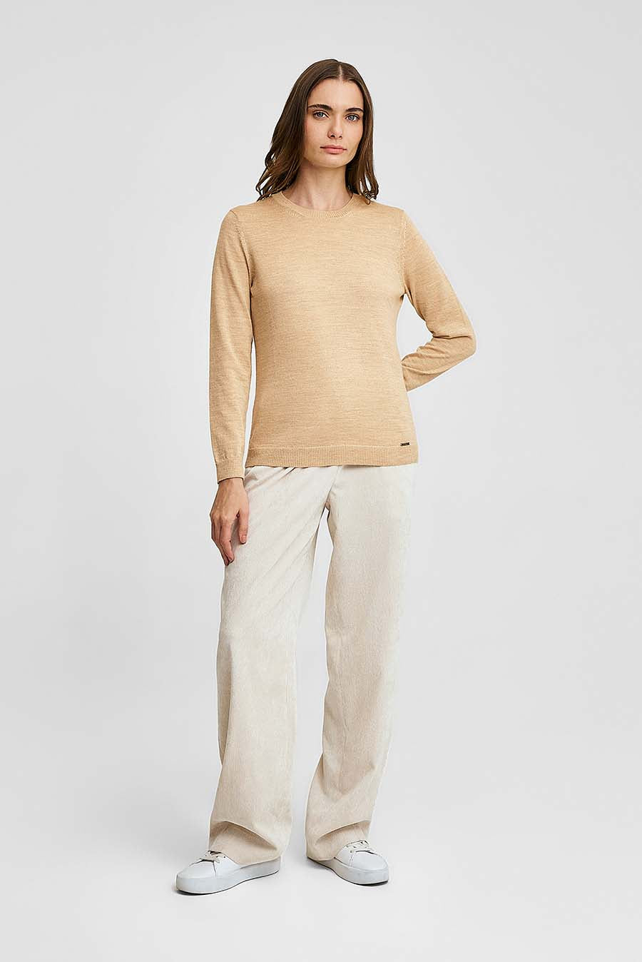 Suéter Alexia De Baby Alpaca Color Beige