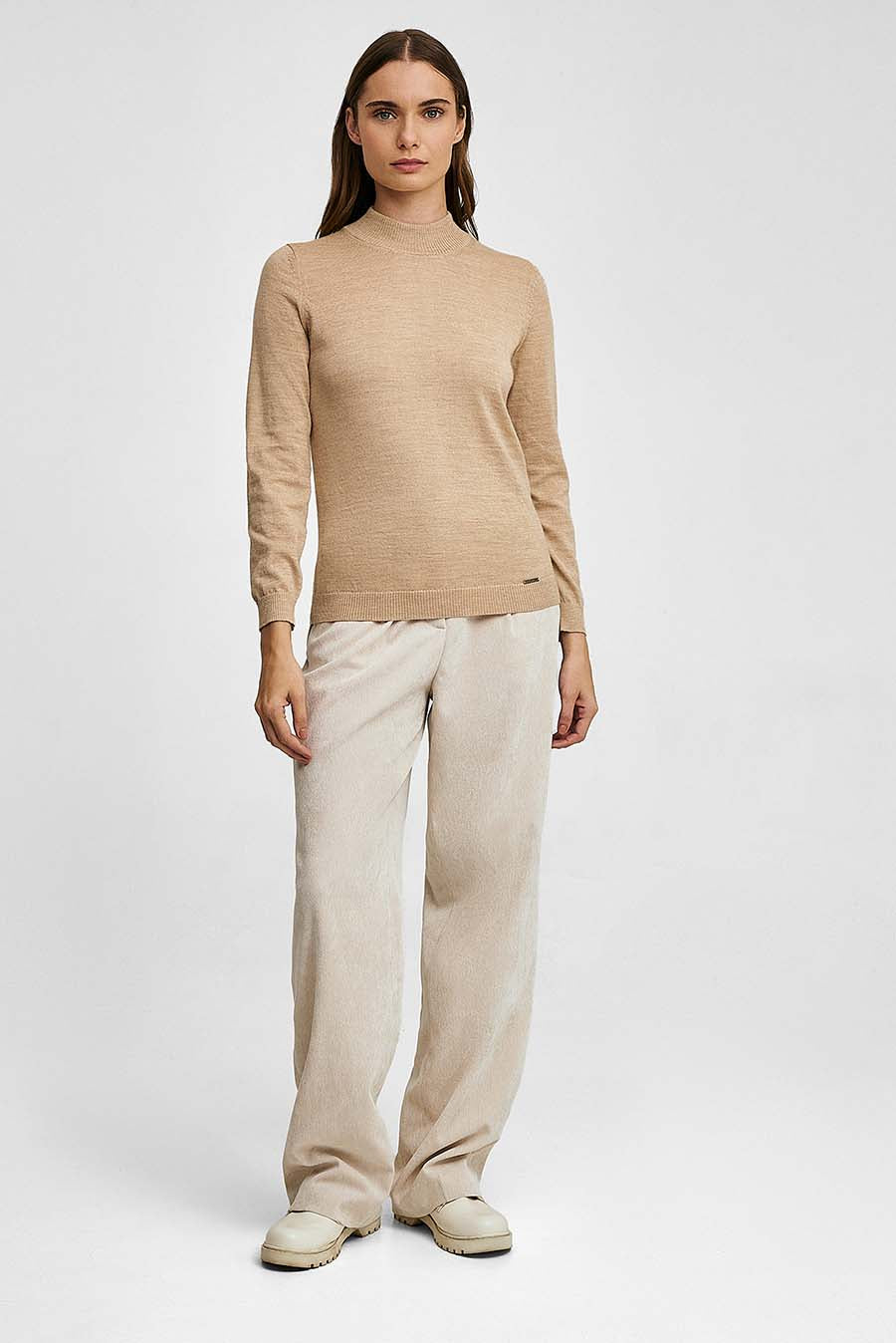 Suéter Anahi De Baby Alpaca Color Nomad