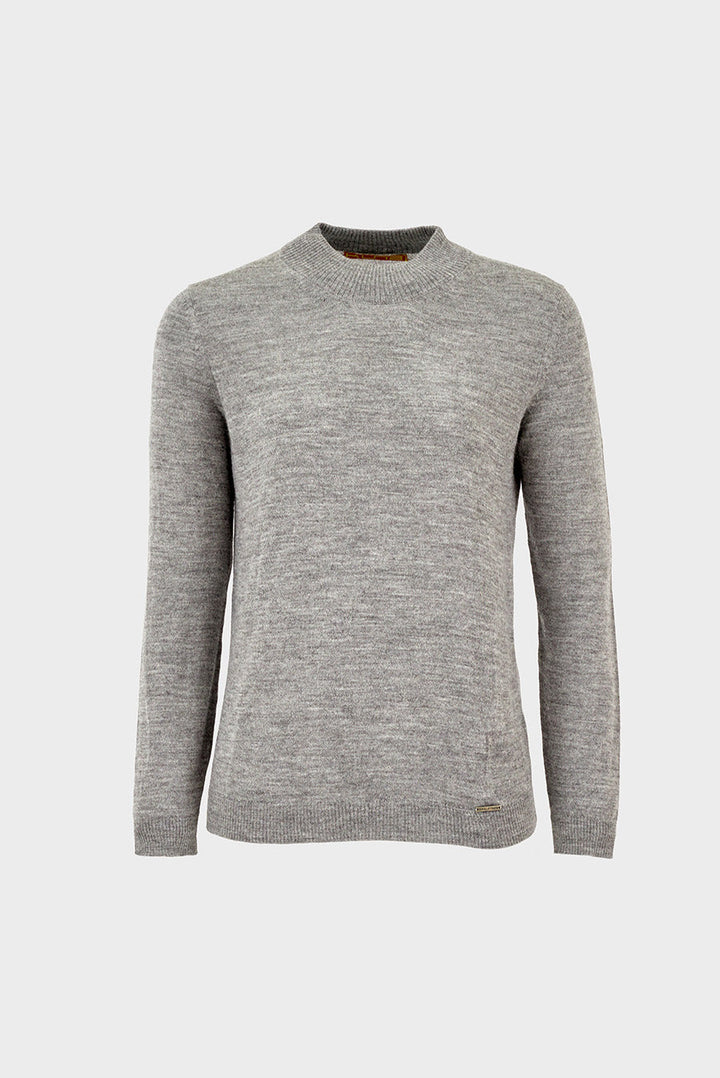 Anahi Grey Baby Alpaca Sweater