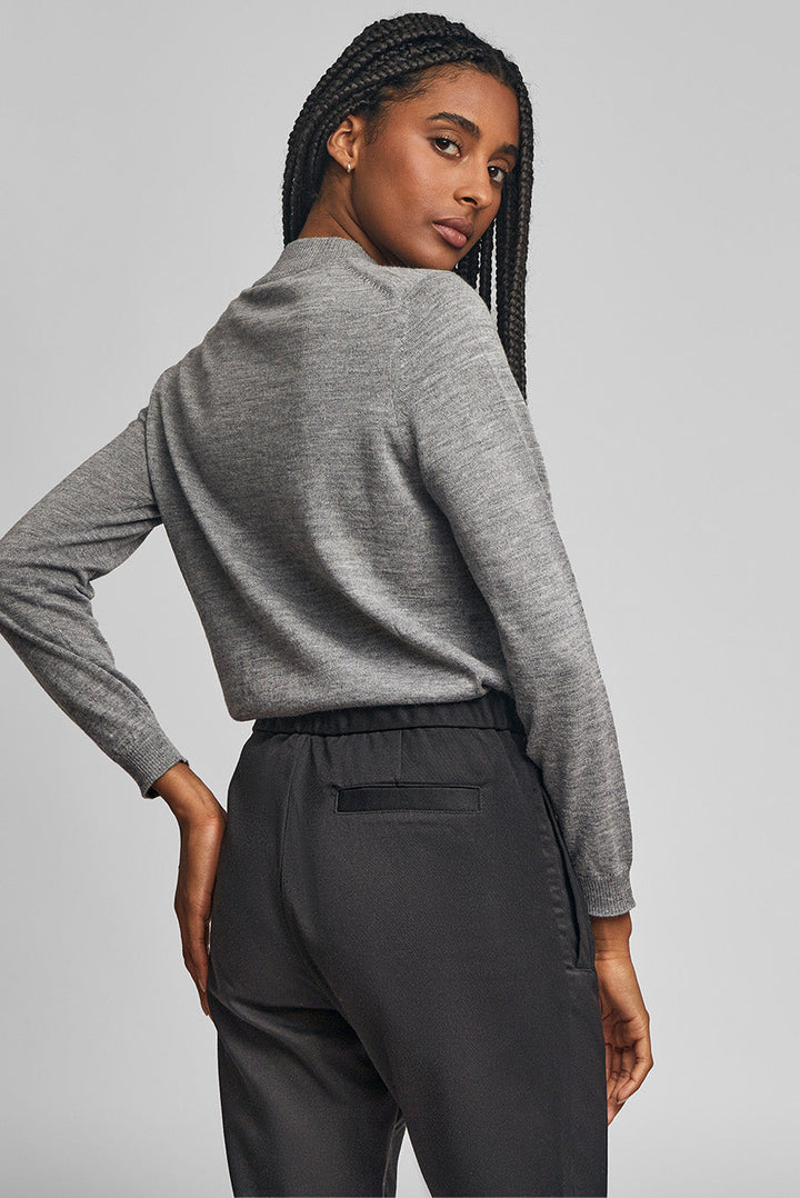 Anahi Grey Baby Alpaca Sweater
