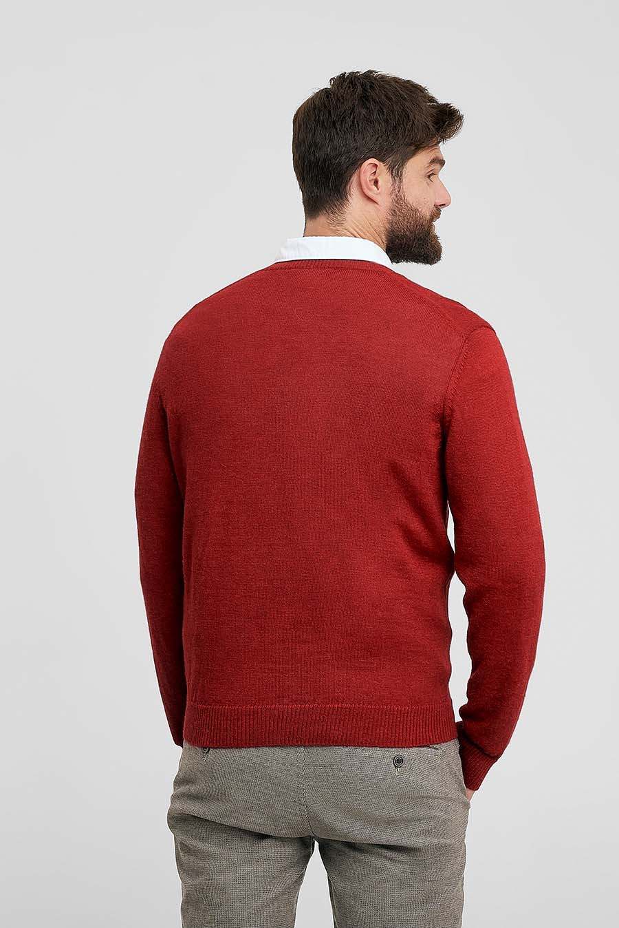 Suéter Alan De Baby Alpaca Color Vermouth