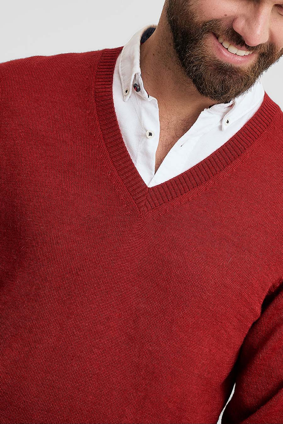 Suéter Alan De Baby Alpaca Color Vermouth
