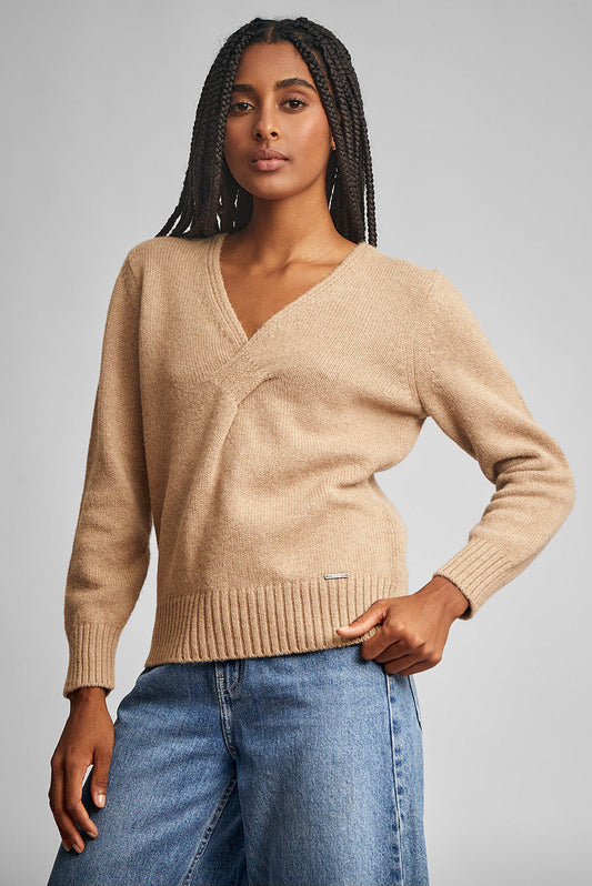 Wait De Baby Alpaca Chanterelle Color Sweater