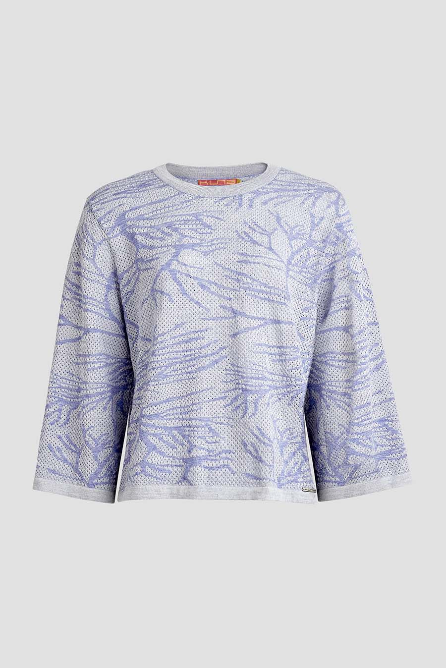 Wales Baby Alpaca & Silk Sweater in Purple
