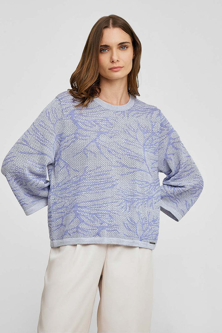 Wales Baby Alpaca & Silk Sweater in Purple