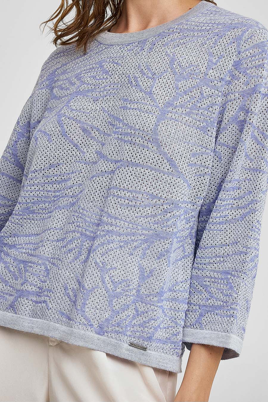 Wales Baby Alpaca & Silk Sweater in Purple