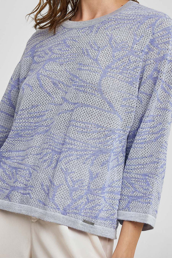 Wales Baby Alpaca & Silk Sweater in Purple