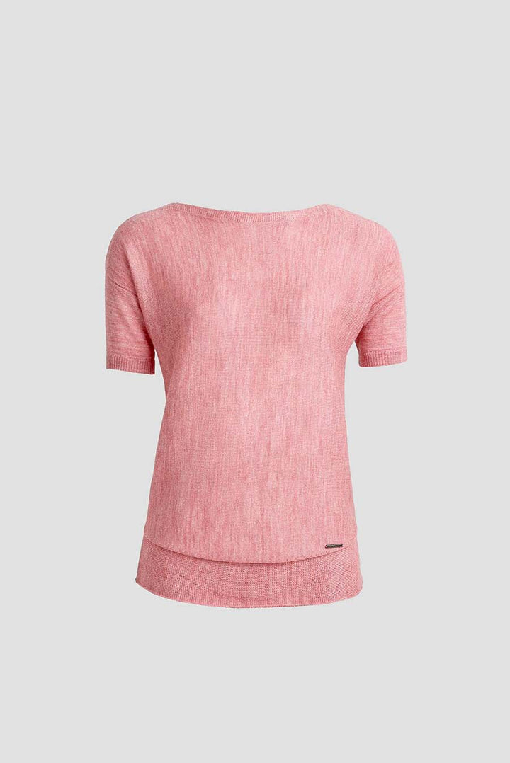Sweater Where Baby Alpaca & Silk Pink Color