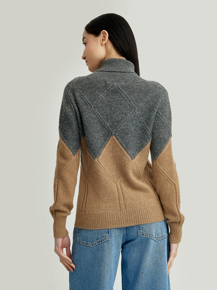 Yelissa Camel Baby Alpaca Sweater