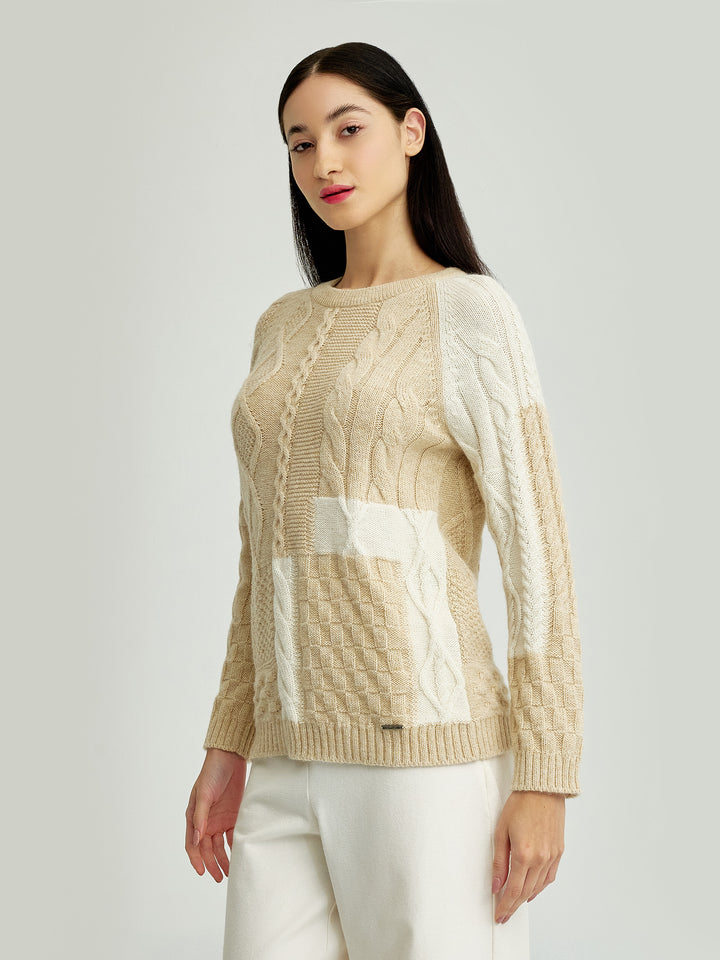 Yes Baby Alpaca Sweater in Beige