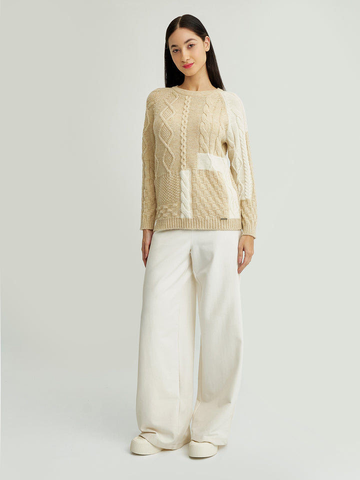 Yes Baby Alpaca Sweater in Beige