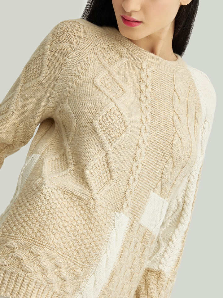 Yes Baby Alpaca Sweater in Beige