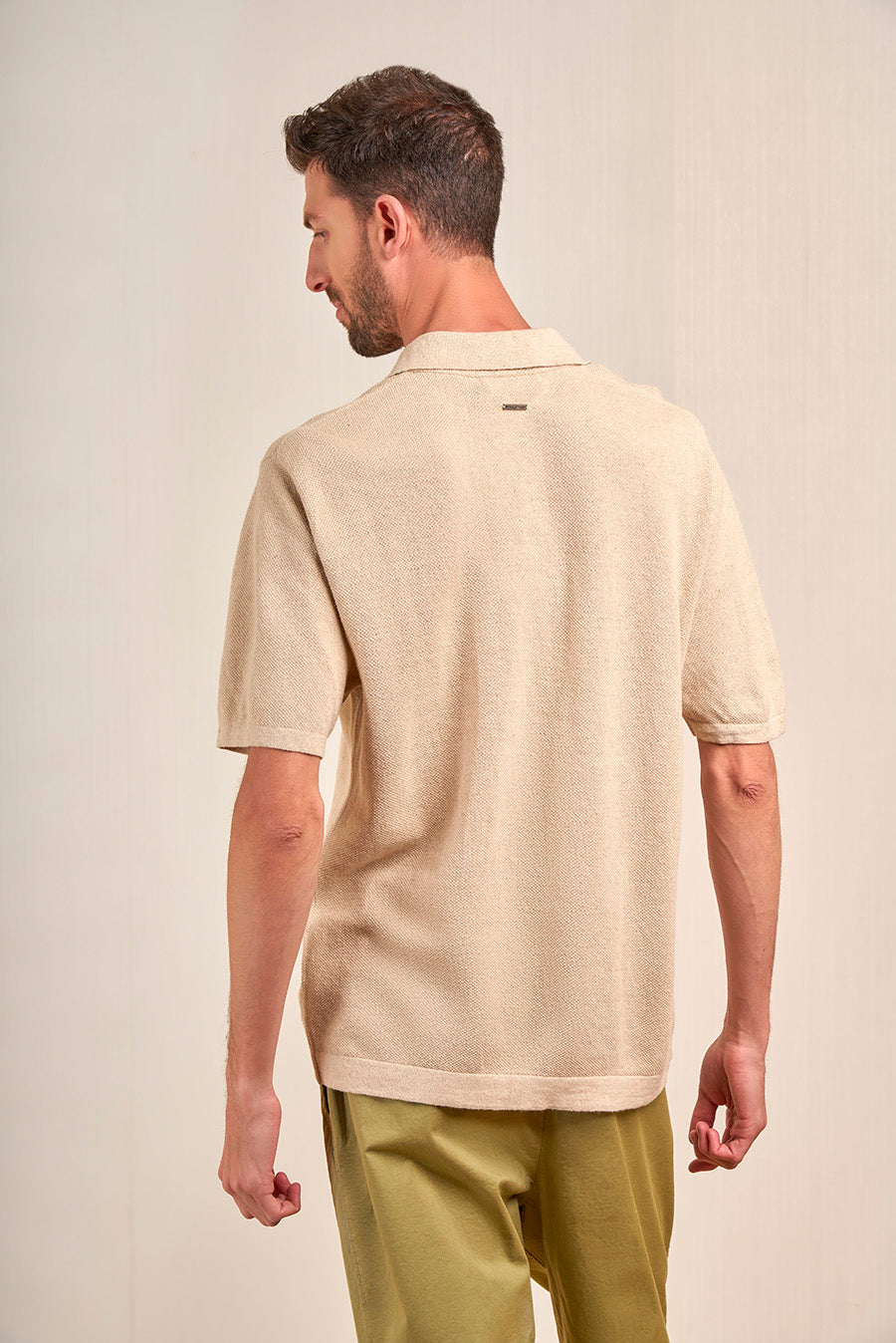 Polo Victor De Lino & Algodón Color Desert