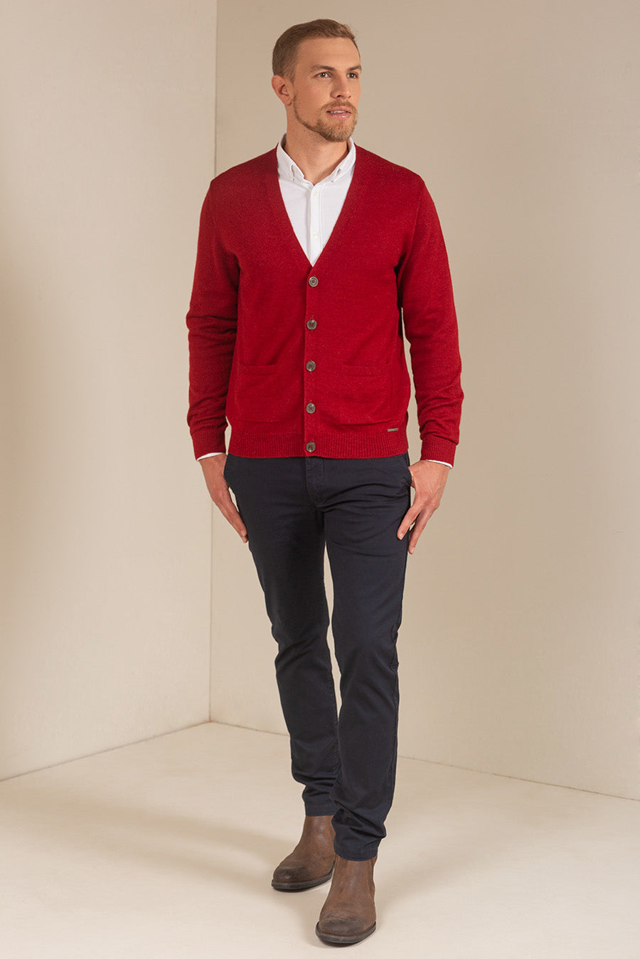 CARDIGAN ANTONY DE BABY ALPACA VERMOUTH COLOR