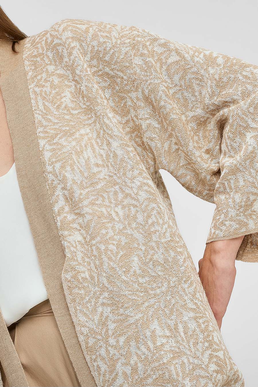 Cárdigan Waikiki De Baby Alpaca Color Beige