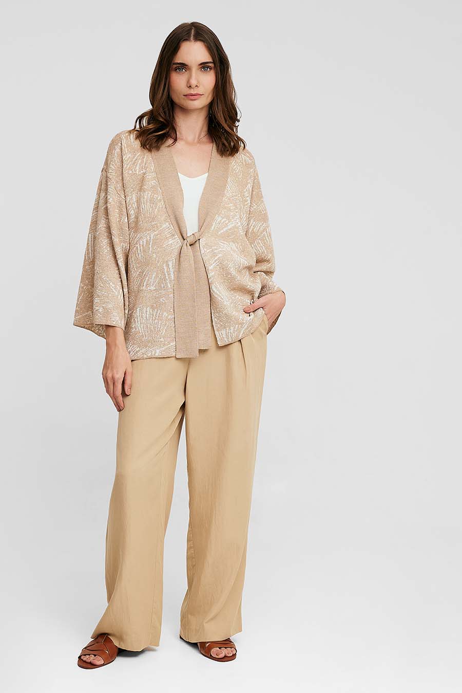Cárdigan Waikiki De Baby Alpaca Color Beige