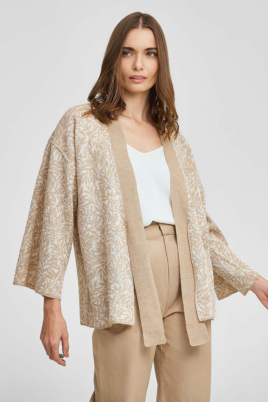 Cárdigan Waikiki De Baby Alpaca Color Beige
