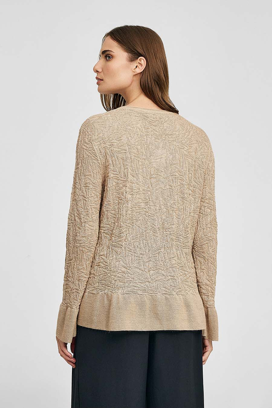 Cárdigan Wake Up De Baby Alpaca Color Beige