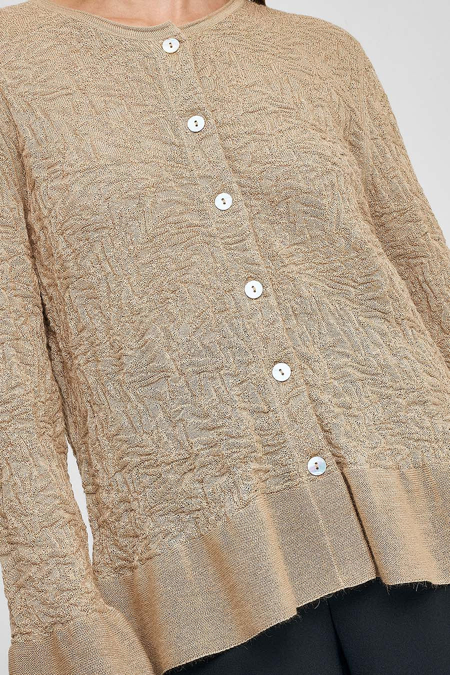 Cárdigan Wake Up De Baby Alpaca Color Beige