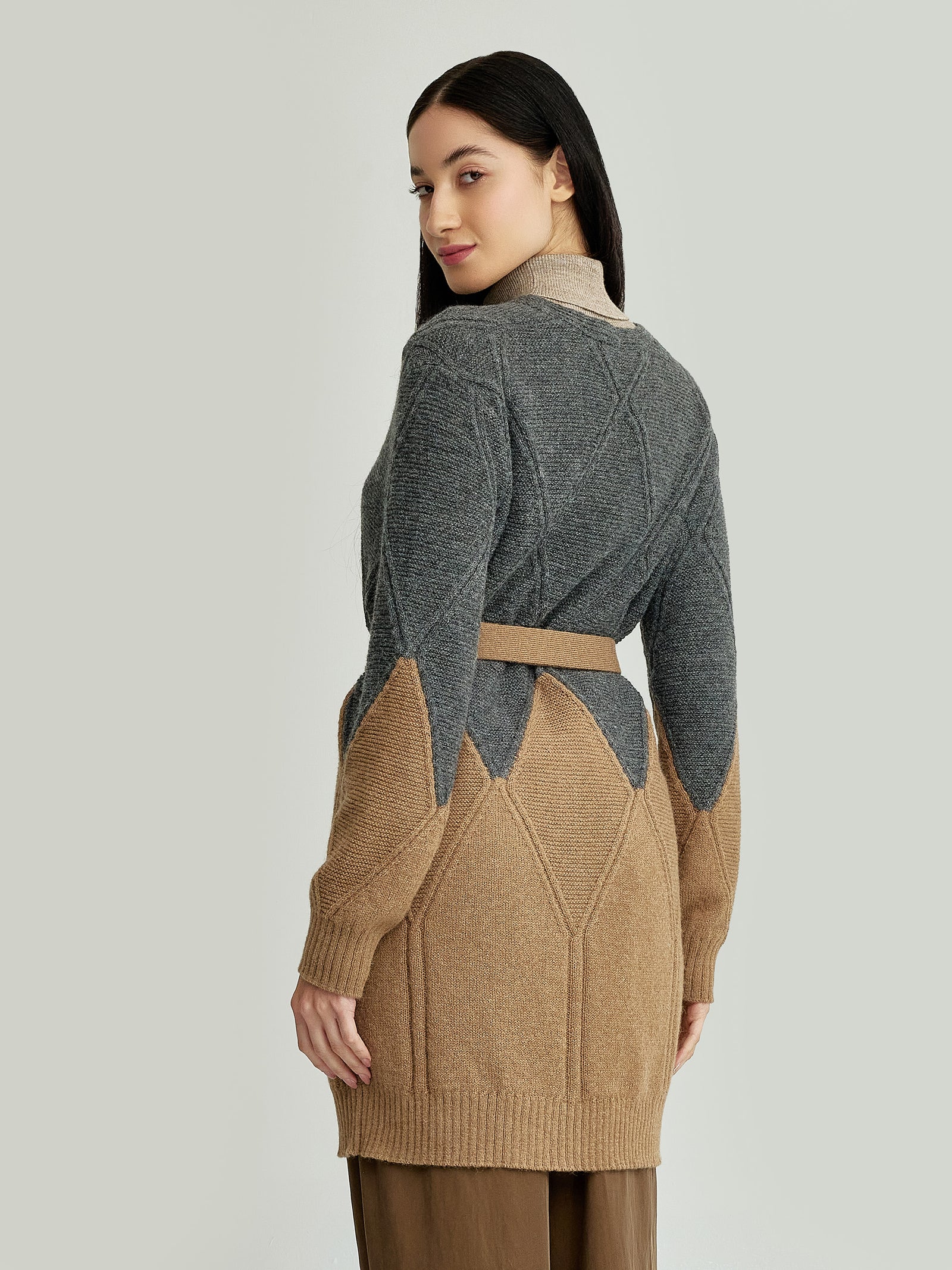 Yelissa Baby Alpaca Cardigan in Camel