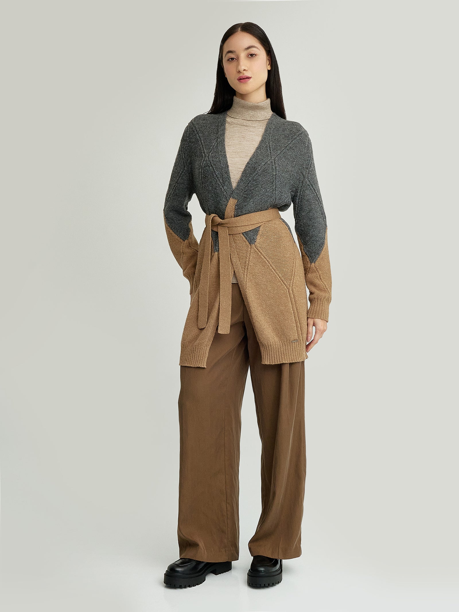Yelissa Baby Alpaca Cardigan in Camel