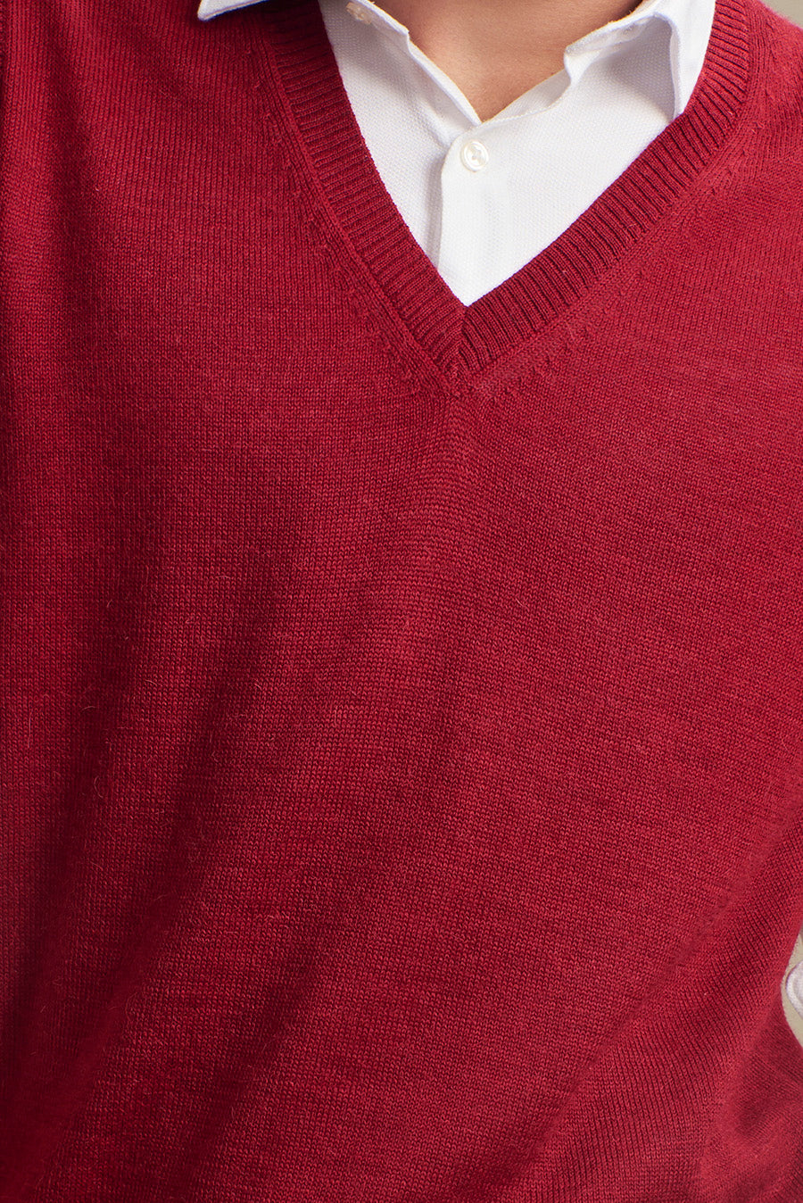 CHALECO ABEL DE BABY ALPACA COLOR VERMOUTH