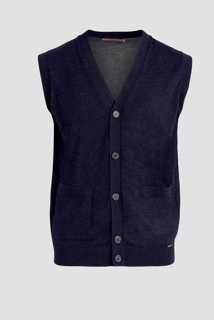 Arnold Baby Alpaca Vest in Golondrina Color