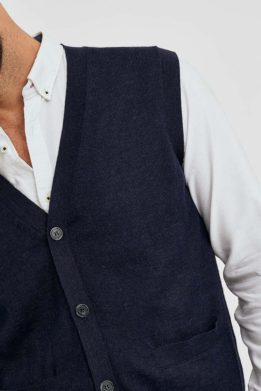 Arnold Baby Alpaca Vest in Golondrina Color