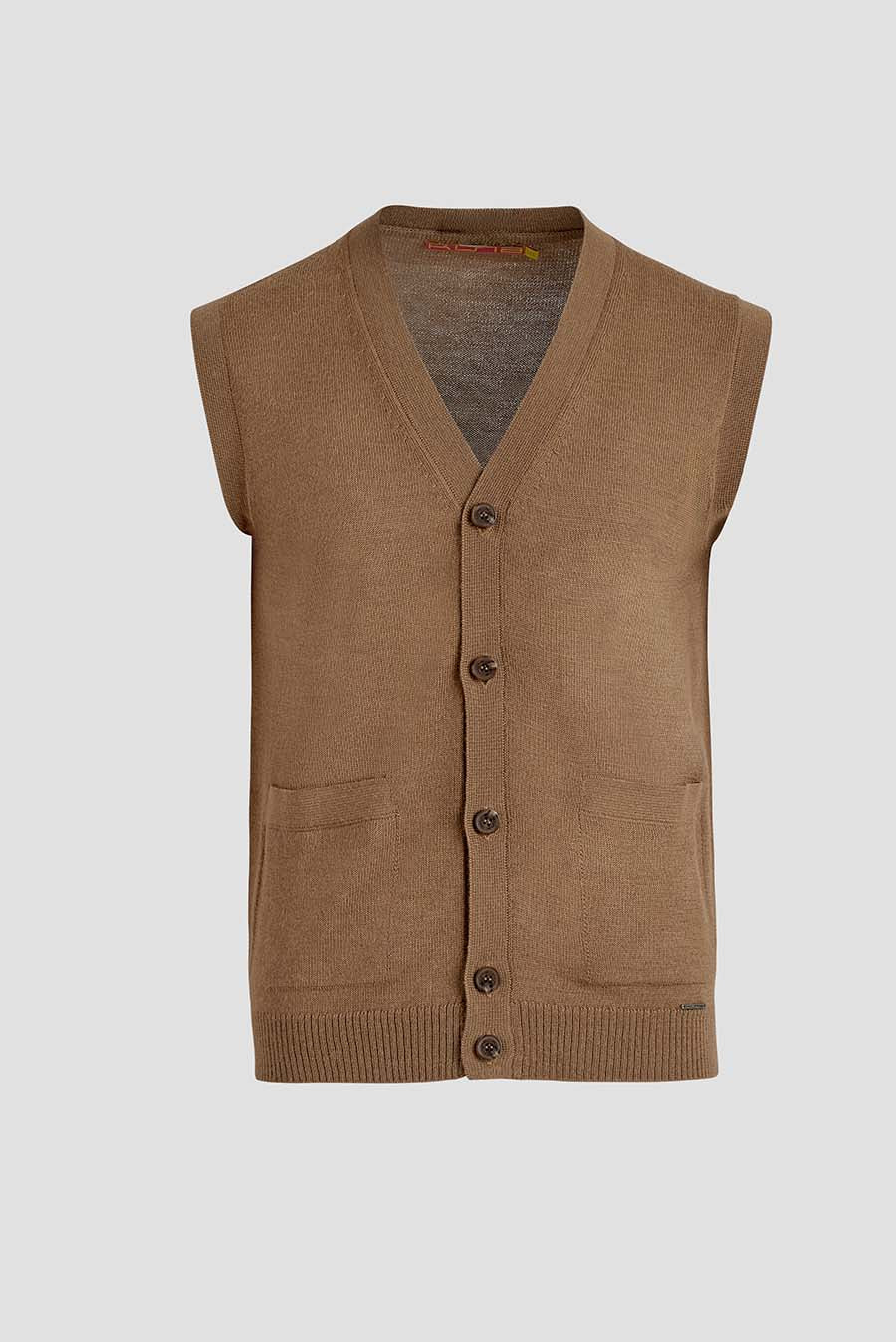 Camel Arnold Baby Alpaca Vest
