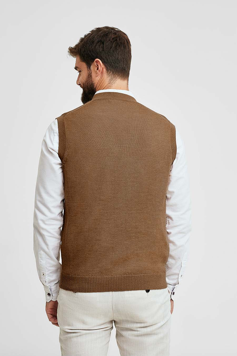 Camel Arnold Baby Alpaca Vest