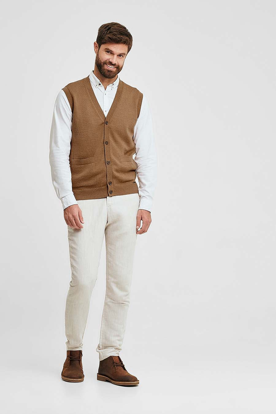 Camel Arnold Baby Alpaca Vest