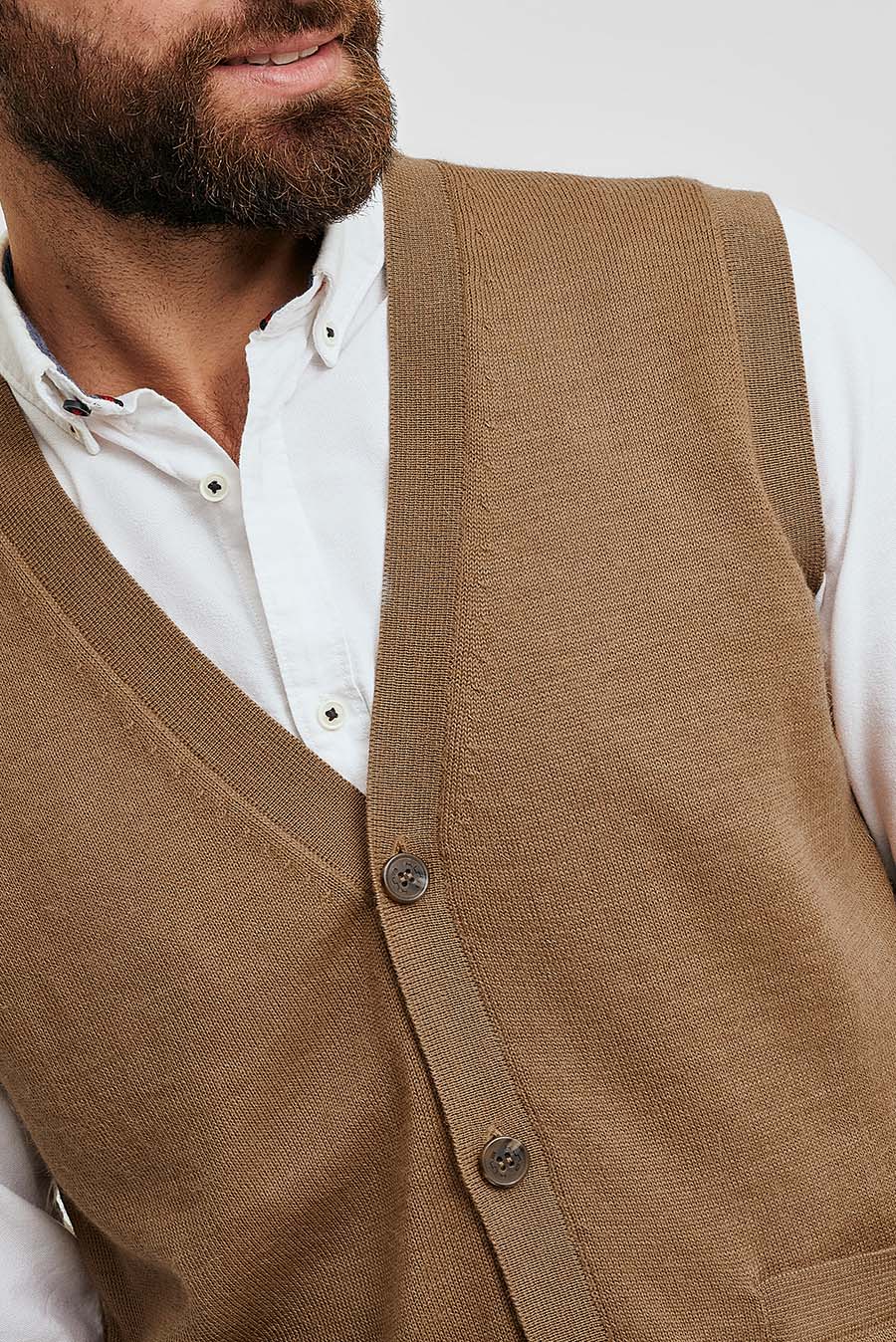 Camel Arnold Baby Alpaca Vest