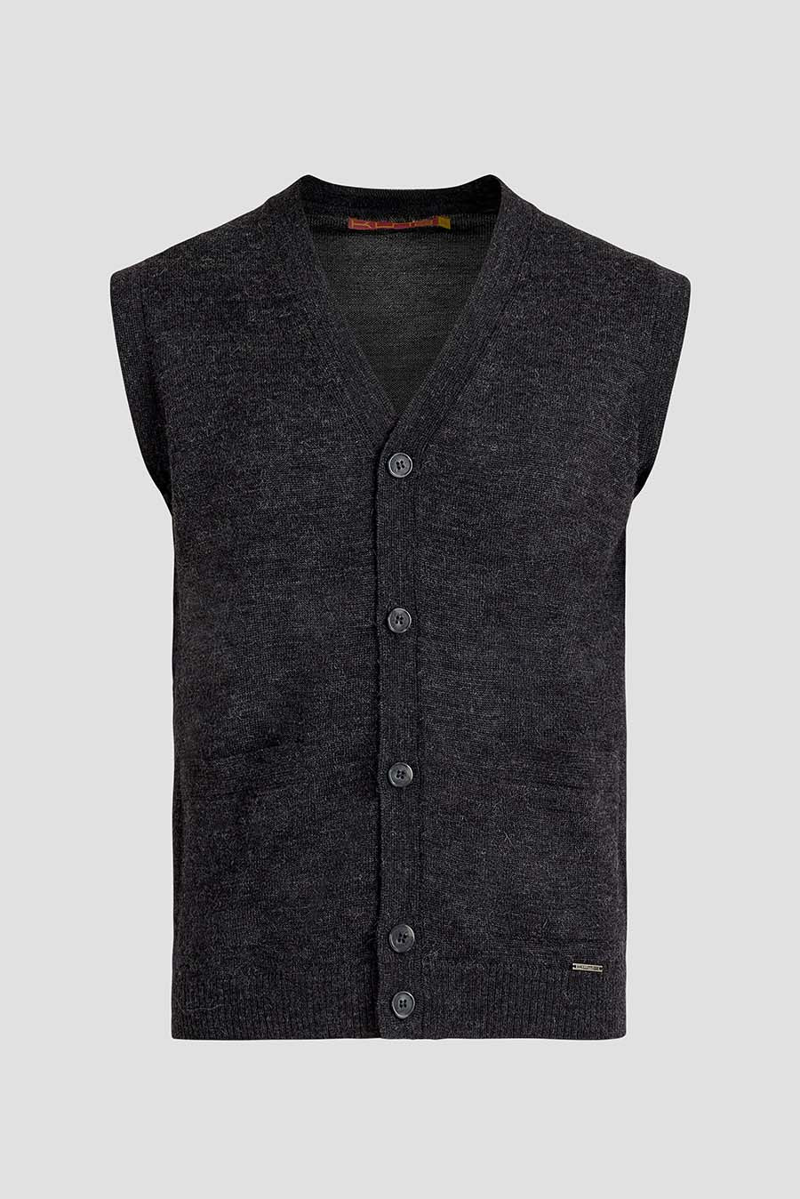 Arnold Baby Alpaca Vest in Anthracite