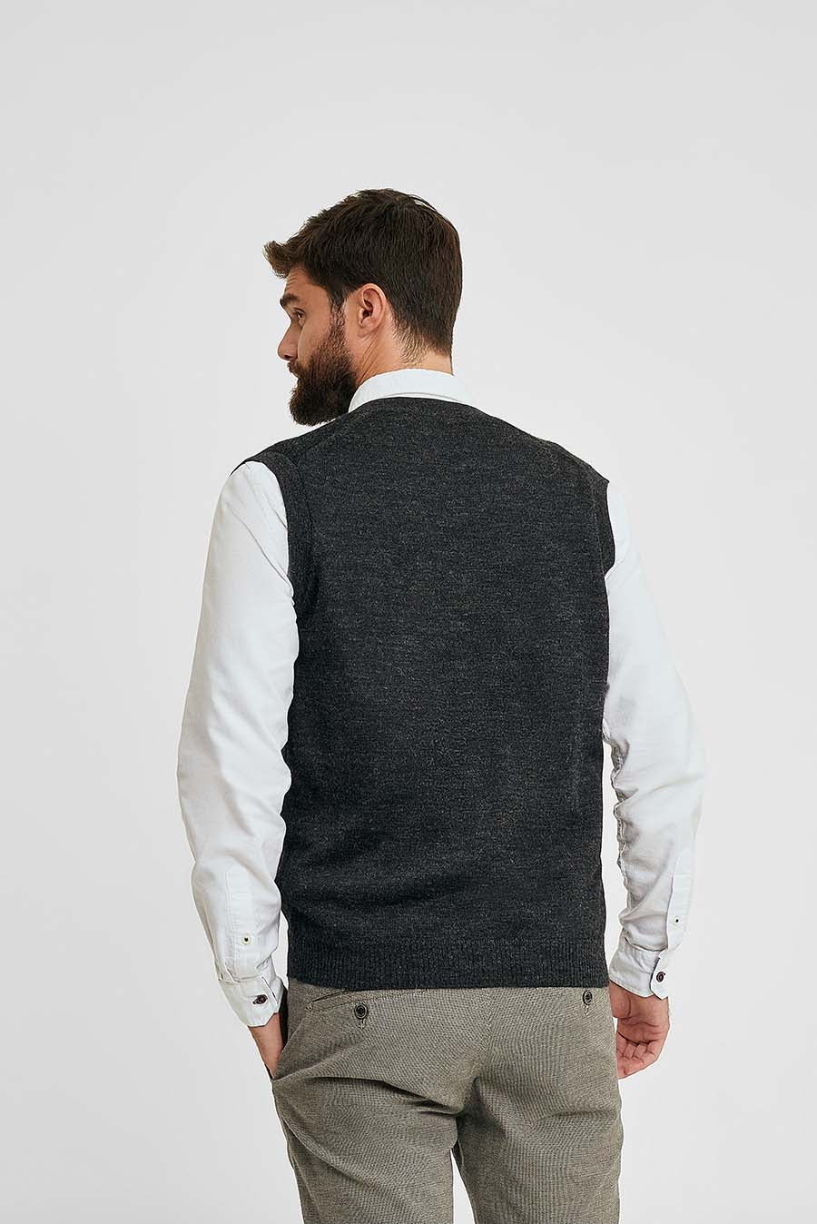 Arnold Baby Alpaca Vest in Anthracite