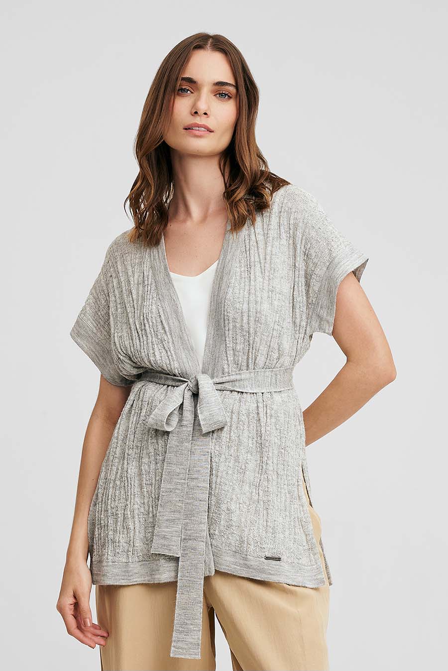 Chaleco Watermelon De Baby Alpaca Color Gris